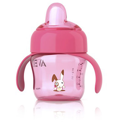 Avent-philips Tasse anti-fuites 200 ml rose