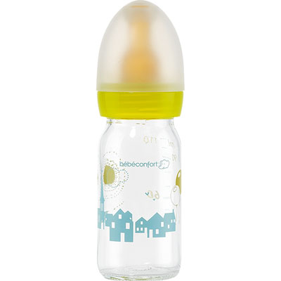 Bebe confort Biberon verre 110 ml t1 latex cirque au village