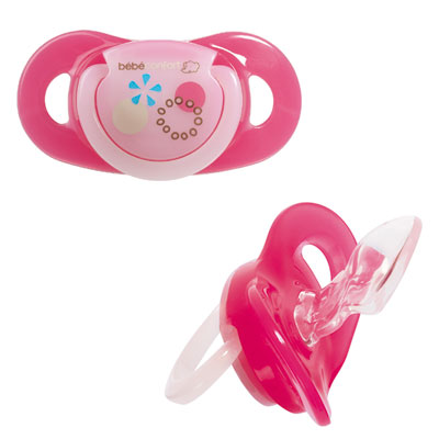 Bebe confort Lot de 2 sucettes silicone maternity dental safe t1 fille
