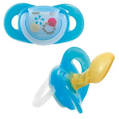 Bebe confort Lot de 2 sucettes silicone maternity dental safe t2 garçon