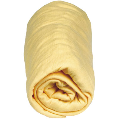 Babysun Drap housse bebe bambou 70 x 140 cm jaune