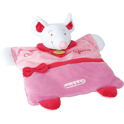 Doudou et compagnie Range pyjama graines de doudou souris