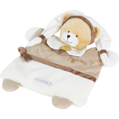 Doudou et compagnie Range pyjama graines de doudou ours