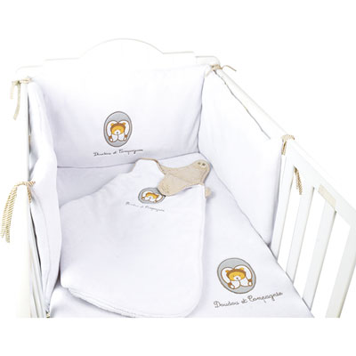 Doudou et compagnie Tour de lit ours blanc
