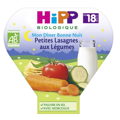 Hipp Petites lasagnes aux légumes 260 g dès 18 mois
