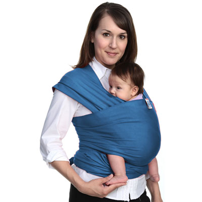 Kadolis Porte bébé écharpe de portage moby indigo
