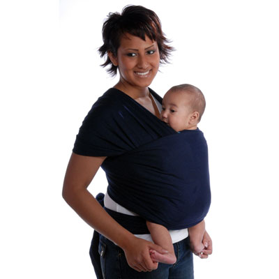 Kadolis Porte bébé écharpe de portage moby marine