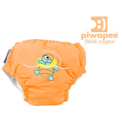 Piwapee Maillot de bain couche tortue 4-8 kg