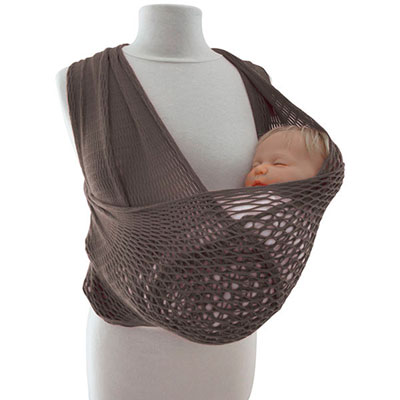 Red castle Porte bébé echarpe de portage fil up t2 gris