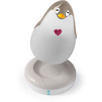 Veilleuse bébé lumilove pingouin musical gris/beige pas cher
