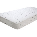 Drap housse extensible étoile gris pas cher