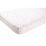 Drap housse extensible étoile rose pas cher