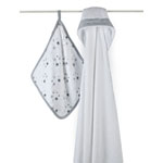 Set de bain etoiles grises pas cher