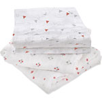 Lot de 3 petits langes doudou corail pas cher