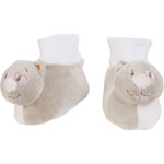 Chaussons bébé avec hochet iris pas cher