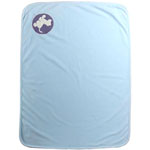 Couverture bébé polaire bleue graphic 75 x 100 cm arthur et merlin pas cher
