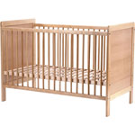 Lit bébé virginia 60 x120 cm naturel pas cher