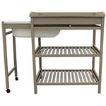 Table à langer et meuble de bain moka pas cher