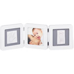 Cadre double print frame blanc / gris pas cher