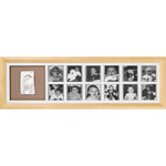Cadre photo 1 st year avec empreinte naturel pas cher