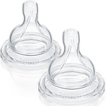 2 tétines en silicone debit variable liquide epais pas cher