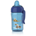 Tasse anti-fuites 340 ml bleu pas cher