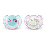 2 sucettes silicone décorées 6/18 mois pas cher