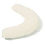 Housse eponge pour grand coussin d'allaitement ecru pas cher