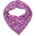Bavoir bandana spoty pruna pas cher