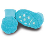 Chaussons bébé booties azur 3-9 mois pas cher