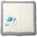 Tapis de parc bébé 100x100cm schtroumph futch écru pas cher