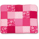 Tapis de parc bébé 75x95cm patchwork akimi fushia pas cher