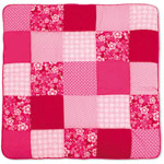 Tapis de parc bébé 100x100cm patchwork akimi fushia pas cher