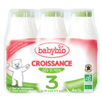 Bio lait de croissance à partir de 10 mois 6 x 1 l pas cher