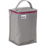 Pochette repas isotherme gris rose pas cher