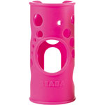 Housse de protection silicone pour biberon verre gipsy rose pas cher