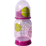 Biberon sans bpa motifs rose 140 ml pas cher
