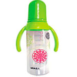 Biberon poignée sans bpa gipsy vert 140ml pas cher