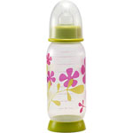 BIBERON 260 ML SANS BPA FLEURS VERT
