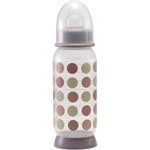 Biberon sans bpa pois poudre rose 260 ml pas cher