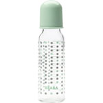Biberon verre poudre bleu stars 250 ml pas cher