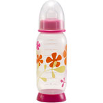 Biberon sans bpa motifs rose  260 ml pas cher