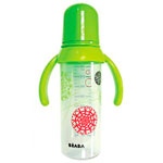 Biberon poignée sans bpa gipsy vert 260ml pas cher
