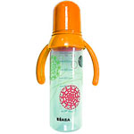 Biberon poignée sans bpa gipsy orange 330ml pas cher