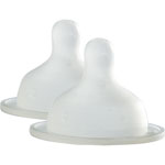 Lot 2 tetines silicone biboz debit variable 2eme age pas cher