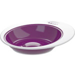 Assiette grand modèle ellipse gipsy prune pas cher