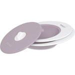 Set assiettes evolutives ellipse poudré rose pas cher