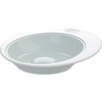 Assiette grand modèle ellipse poudré bleu pas cher