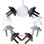 Lot de 8 cache prises + 1clef home design pas cher