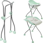 Support baignoire bébé camele'o poudre bleu pas cher